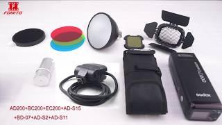 Godox AD200 Kit with free Fomito BS200 Portable pouch(Buy 1 get 1 free)