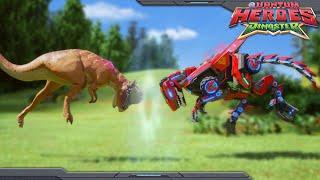 [DINOSTER1] The Head-Butting Battle | Quantum Heroes: Dinoster | S1 EP09