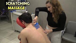 LADY SEDA IS THE MASTER OF SCRATCHING MASSAGE & ASMR back,waist,ax,neck,hip massage @asmrbarberhalil