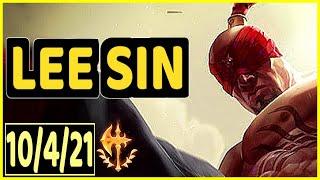 LEE SIN VS KINDRED - 10/4/21 KDA JUNGLE GAMEPLAY CHALLENGER I