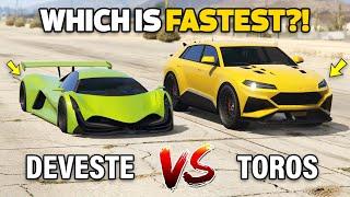 GTA 5 ONLINE - DEVESTE EIGHT VS TOROS (WHICH IS FASTEST?)