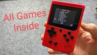 All Games List Inside a Mini Gaming Console ( SUP , 400 & 500 Retro Games versions)