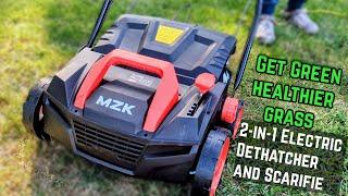 Electric Dethatcher and Scarifier | #mzk  #honestreview #lawncare #productzone