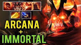 NEW BADASS ARCANA + IMMORTAL Wraith King TI10 Skeleton King is Back Pro Gameplay 7.26 Dota 2