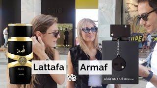 Women react to Lattafa Asad  vs  Armaf Club de nuit intense man