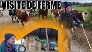 VISITE D'UNE FERME EN AUVERGNE  ! TOUR DE FRANCE  SEB-AGRI