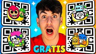 PINS GRATIS!!! CON CODIGO QR OFICIAL de BRAWL STARS 2025!! SI FUNCIONA!! POKEMON x BRAWL STARS?