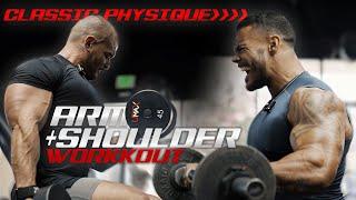 High Volume Arm and Shoulder Workout with a Classic Physique Bodybuilder!