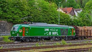 WFL/Piko Dual-Vectron rangiert, HVLE EuroDual, BeLog, DR V180 Sonderzug uvm. auf der Frankenwaldbahn