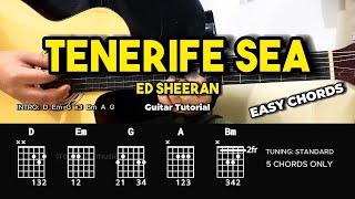 Tenerife Sea - Ed Sheeran | Easy Guitar Tutorial For Beginners (CHORDS & LYRICS) #guitarlesson