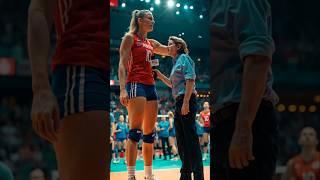 Unbelievable Height! 6 Volleyball Queen Shocks Everyon#Volleyball#USA#Shorts#TallWoman#sports