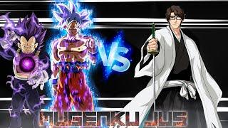 Goku MUI & Vegeta Ultra Ego vs Captain Aizen OP ANIME MUGEN JUS