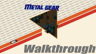 Metal Gear [MSX 2 (emulated)] Walkthrough {Part 1 - intro/building1 floor1}