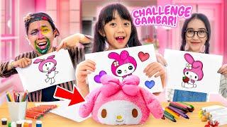 SAMANTHA AUDREY CHALLENGE MENGGAMBAR LABUBU VS SANRIO  SIAPA YANG PALING BAGUS ?