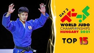 World Judo Championships Hungary 2021 Top 15 Ippons in Day 2 (柔道2021)