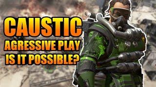 Agressive play by CAUSTIC! It is POSSIBLE! [Apex Legends]