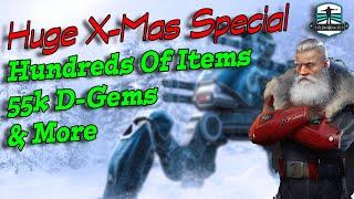 Huge War Robots Christmas Special - Hundreds Of Items + Over 55.000 D-Gems