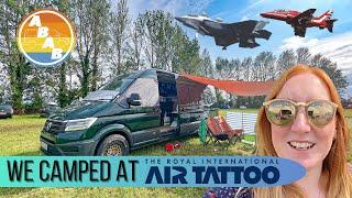 First Night Camping In Our Self Converted Camper Van - RIAT 2023