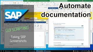 Taking SAP screenshots with GUI Scripting