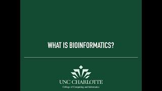 Bioinformatics MS program at UNC Charlotte