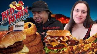 Red Robin New! Impossible Burger & El Ranchero Burger Taste Test #DaRoomMates
