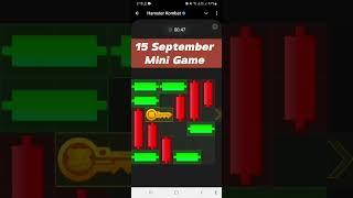 Hamster Kombat Mini Game Today 15 September | Hamster Puzzle For Today | Mini Game Hamster Kombat 15