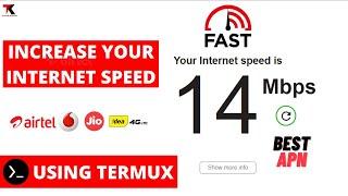 How to increase internet speed using termux | Increase Internet Speed with Termux |jio idea airtel