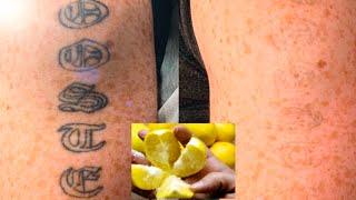 Perfect Ways To Use Salt And Lemon TO Remove Your Permanent Tattoo That are Super Effective