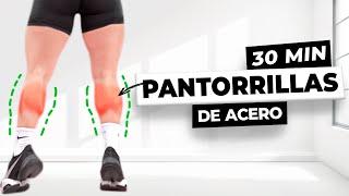 30 MIN SOLO AUMENTAR PANTORRILLAS en CASA - Rutina Pantorrillas de Acero en Tiempo Real, Mancuernas
