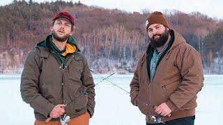 Guys Ice Fishing 