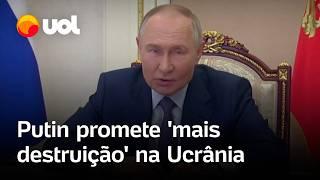 Guerra: Putin promete mais 'destruição' na Ucrânia após ataque a prédio na Rússia; confira