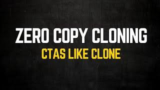 Snowflake Zero Copy Cloning || Does it Occupy Storage and computation || CTAS Like Clone