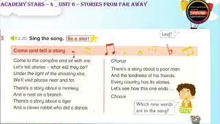 Academy Stars 4 _ Unit 6 - Stories from far away _ Lesson 1 - Vocabulary _ Come and tell a story