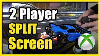 How to Play 2 Player Split Screen in Rocket League on XBOX (Easy Tutorial)