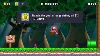 21.329 sec Ninji Run - The 10-Coin of Deep Woods - [Super Mario Maker 2 #2]