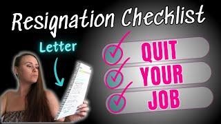 How I Quit My Job [Resignation Letter + Checklist]