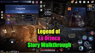 Black Desert Mobile Legend of La Orzeca Story Walkthrough