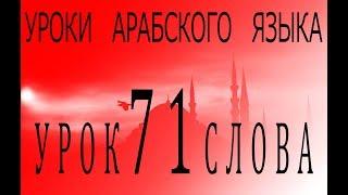 Уроки арабского языка. Урок 71 слова.