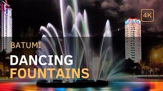 Dancing Fountains in Batumi at Night | DJI Mini 3 Pro | 4K Cinematic Video