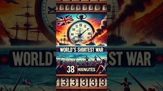 The World's Shortest War – Lasted Only 38 Minutes! ⏳️"|#YtShorts|#Shorts|#Viral