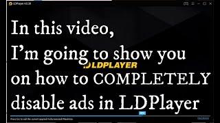 How to COMPLETELY BLOCK ads on LDPlayer Android Emulator (Splash screen ads and Homescreen ads)