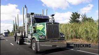 Kenworth T909 6x4 rigid with Koromiko 4-axle Low Boy trailer | Truck Test | To Stand