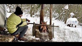 ️Kar Huzur Veriyor Dağda 3 gün 2 gece ️Snow gives peace, I stay 3 days and 2 nights