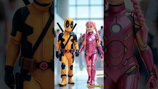 Deadpool and Ironman Girl#shorts #marvel #mcu #deadpool #ironman