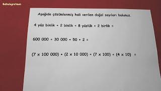 4.sınıf doğal sayılar @Bulbulogretmen  #matematik #keşfet #4sınıf #doğalsayılar #sayılar