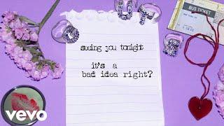 Olivia Rodrigo - bad idea right? (Official Lyric Video)