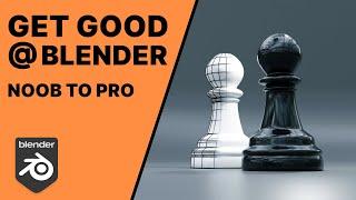 Get Good at Blender -  Easy Chess Piece