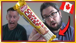 Nestlé Coffee Crisp Review (British Men Try Canadian Candy)