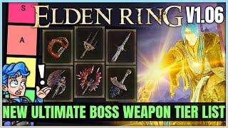 The MOST POWERFUL Boss Weapons Tier List - Best Str Dex Int Faith Arcane Weapons in Elden Ring!