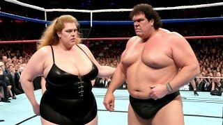 André the Giant Vs Rhea Ripley | WWE SMACKDOWN | INTERGENDER MATCH FEMALE WRESTLING | JUNE 13 , 2025